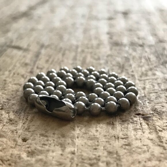6 INCHES Stainless Steel Ball Chain Extender - 3.2mm thick - Picture 2 of 5